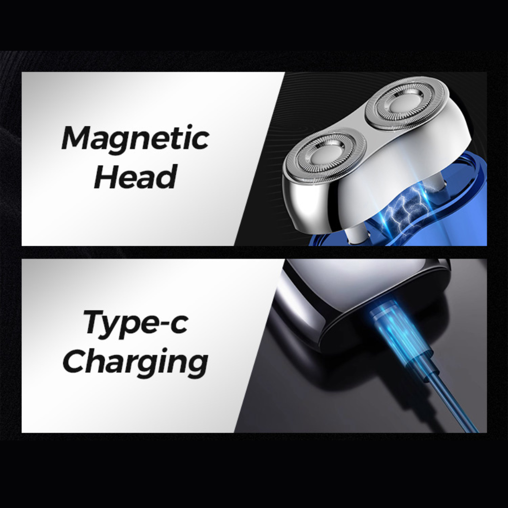 Portable Double Head Electric Shaver - Pocket size