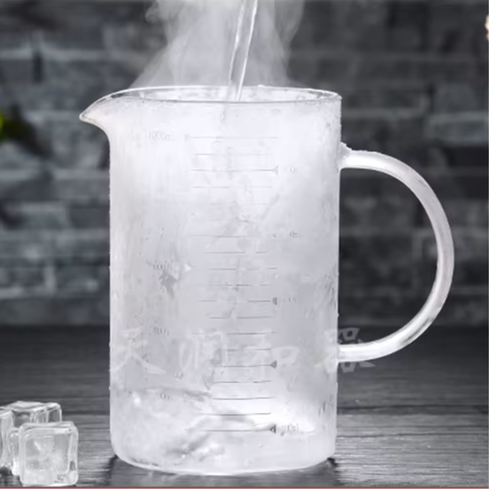 Measuring Cup High Borosilicate Glass with Insulated Handle 3 Sizes