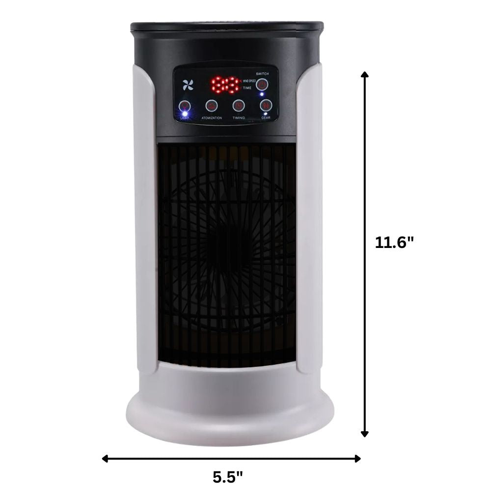 Portable Room Air Conditioner - Windowless 6-Speed Unit on Wheels