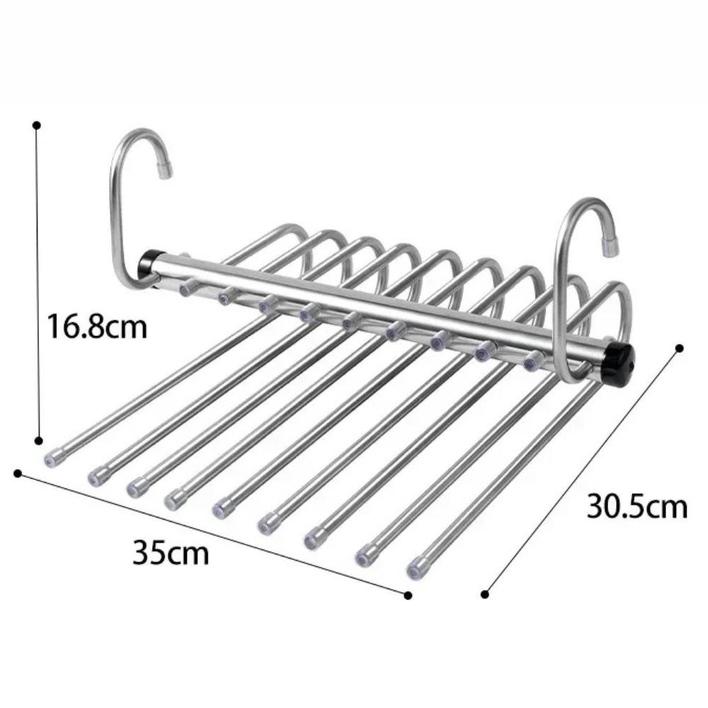 Pants Hanger Closet Organizer Stainless Steel Space Saver