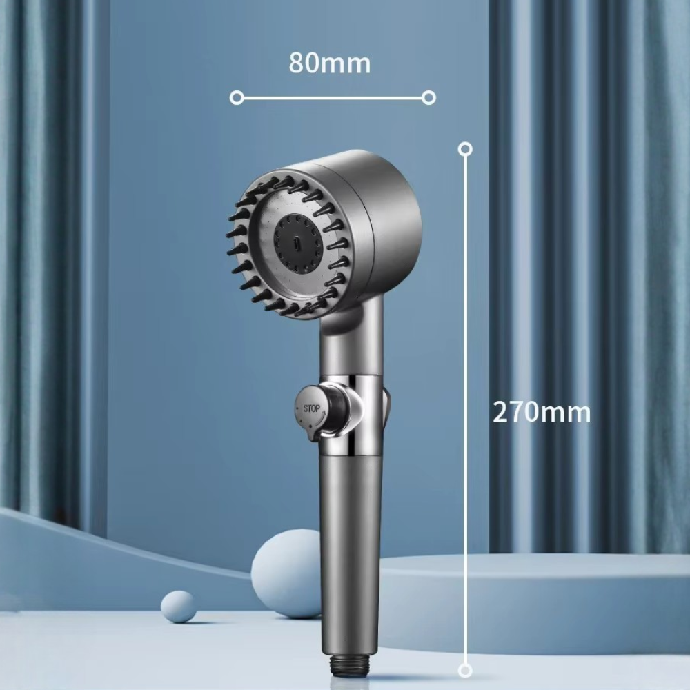 Handheld Shower Head With Filter - Three Spray Modes