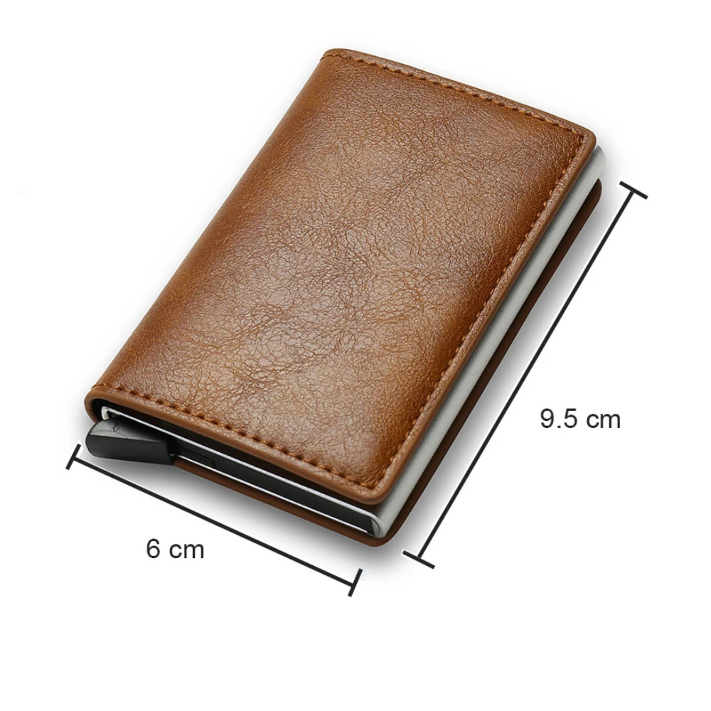 Wallet Card Holder RFID Blocking Aluminum Slim Minimalist Credit Pocket