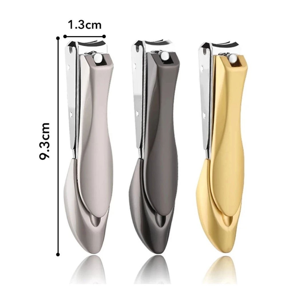 Toenail Clipper With Detachable Nail Storage, Stainless Steel Curved Blade For Fingernails