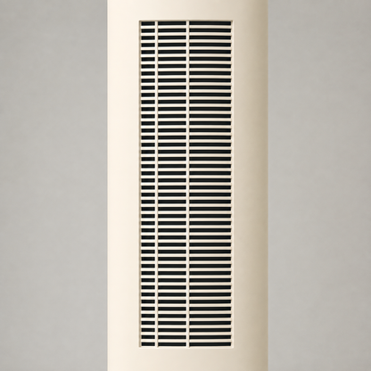 Close up of the recessed side intake grille with its fine horizontal slots