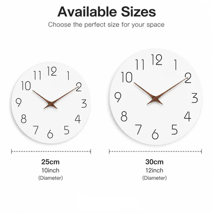 Text image: available sizes, 25 cm (10 inch) and 30 cm (12 inch) across, shown side by side