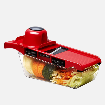 Mandoline Vegetable Slicer, Fruit Slicer With Stainless Steel Blades - 6 Different Blades