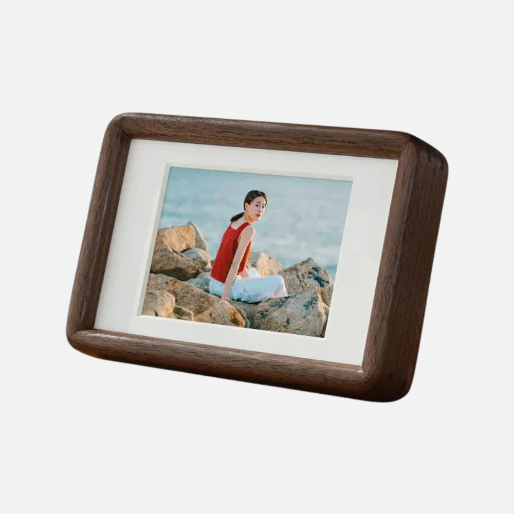 Rectangle Picture Frame, Curved Edge Photo Frame For Office & Home Decor
