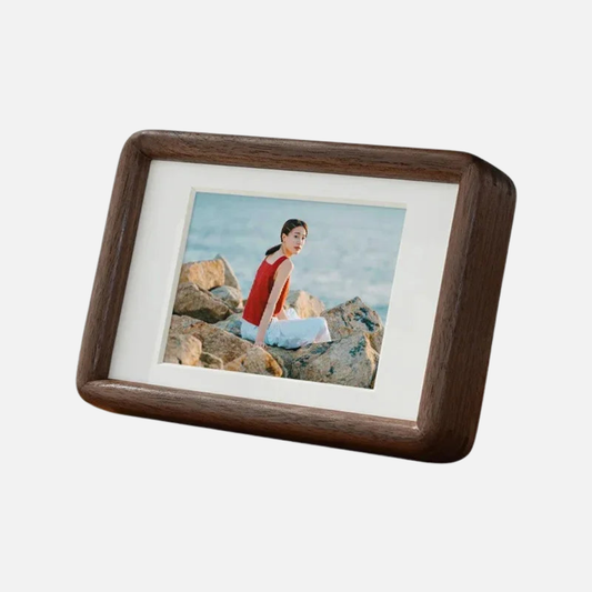 Rectangle Picture Frame, Curved Edge Photo Frame For Office & Home Decor
