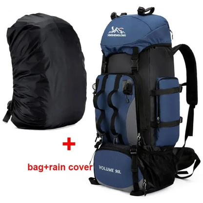 Hiking Backpack 90L Extra Large Rucksack for Multi Day Trekking
