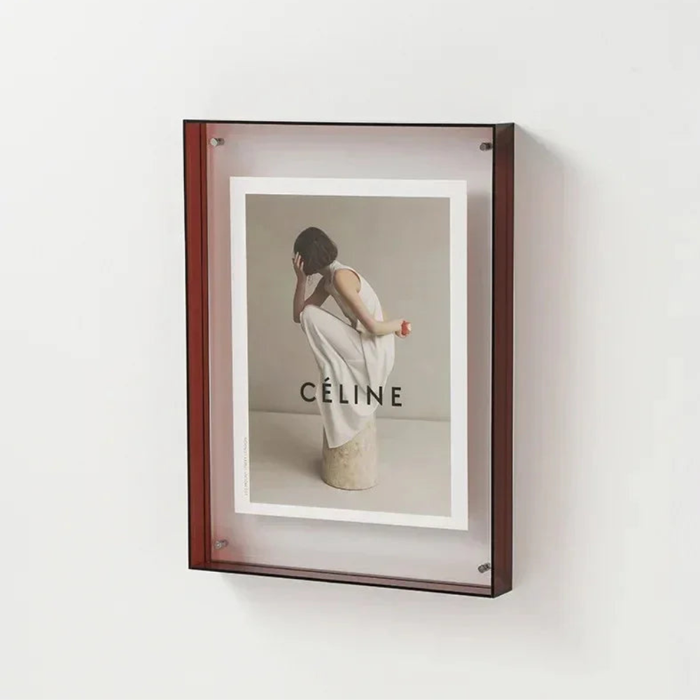 Colored Picture Frame Collection, Double Sided Acrylic Photo Frame