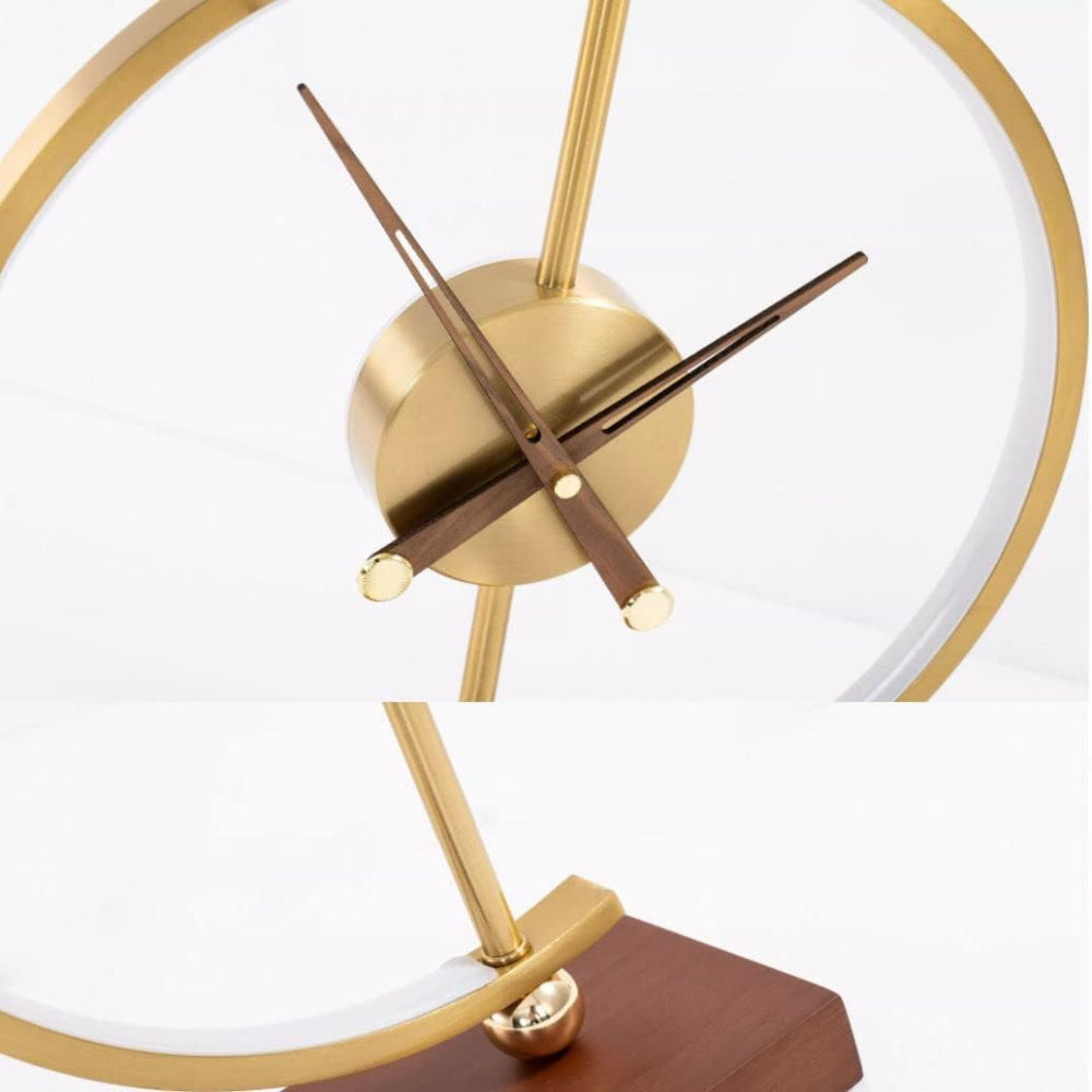 Modern Daylight Clock, Desk Lamp Clock With Wireless Charger For Phone