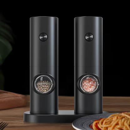 Electric Salt and Pepper Mill Set, Spice Grinder Set