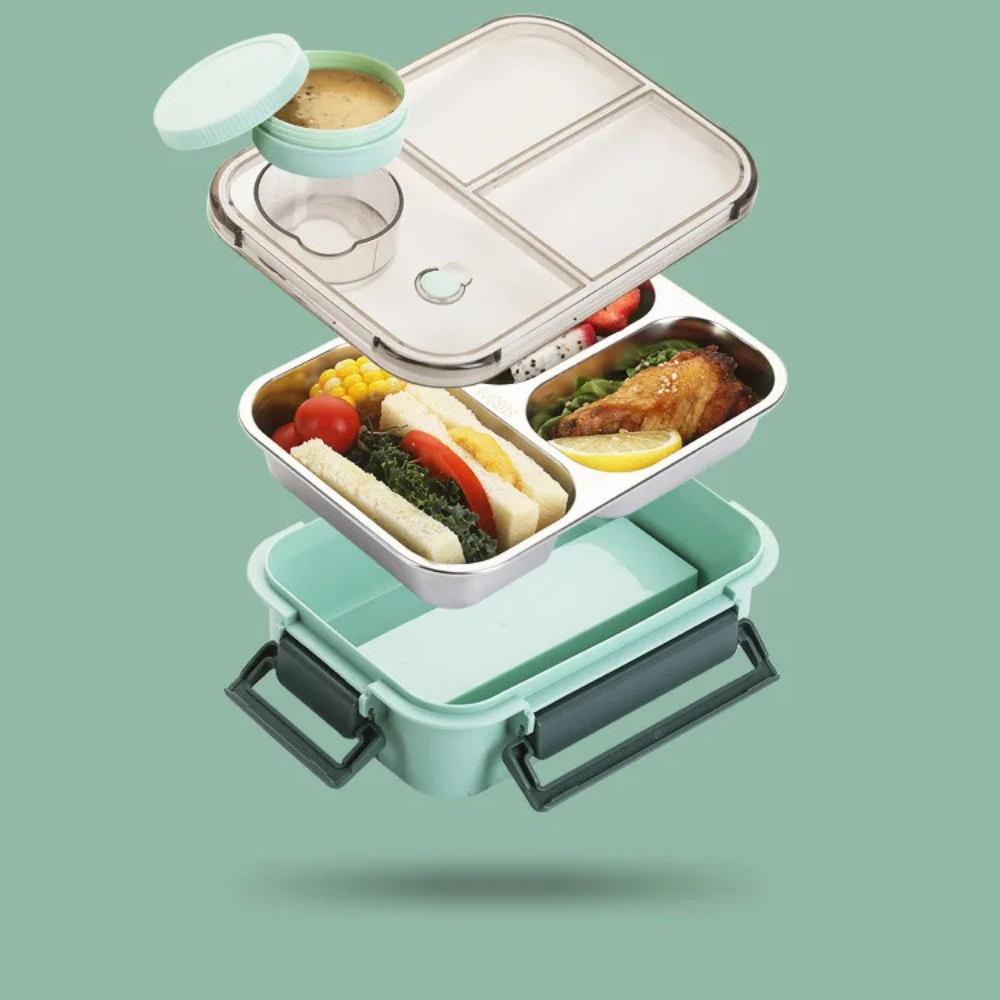 Stainless Steel Lunch Box, Insulated Heating Container for Warm Meals