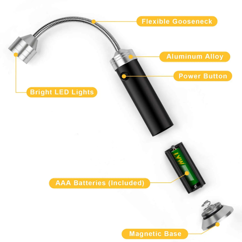 Magnetic BBQ LED Grill Torch - Hands-free Light