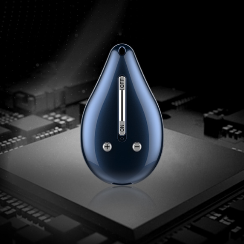 Keychain Voice Recorder with 100 Hour Memory Storage and Audio Activation