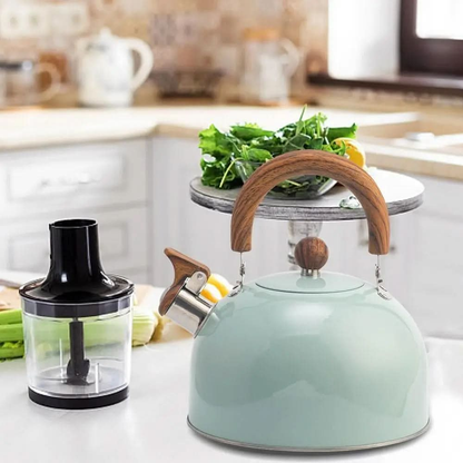 Stainless Steel Tea Kettle, 3L Stovetop Whistling Kitchen Water Boiler