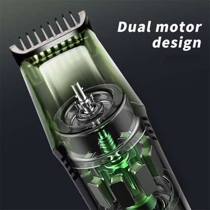 Electric Beard Trimmer with Vacuum and 20 Lengths for Versatile Grooming