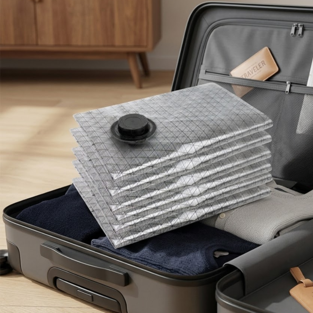 Vacuum Seal Bags for Luggage and Compact Travel Storage Set