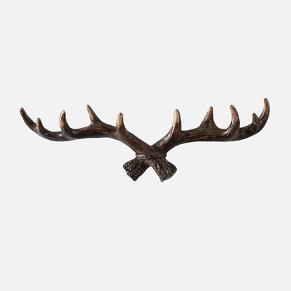 Wall Mounted Coat Rack Retro Antler Hanger Resin Hook Entryway Organizer