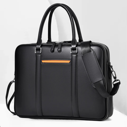 Briefcase Organizer with Laptop Compartment and Crossbody Shoulder Strap
