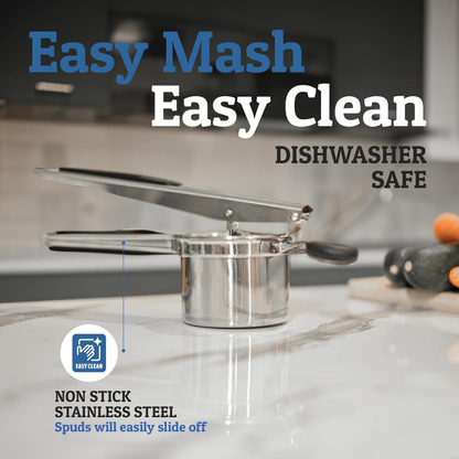 Potato Ricer, Stainless Steel Potato Masher For Mashed Potatoes