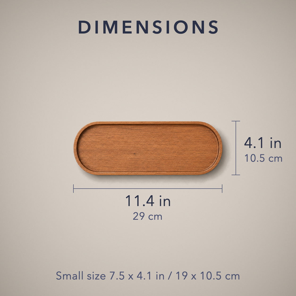 Dimensions: 11.4 x 4.1 in / 29 x 10.5 cm large size, 7.5 x 4.1 in / 19 x 10.5 cm small size