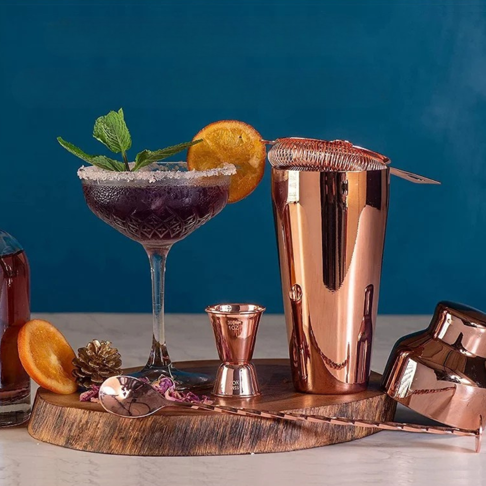 Cocktail Set, 10pcs Bar Kit Essentials Including Storage Stand