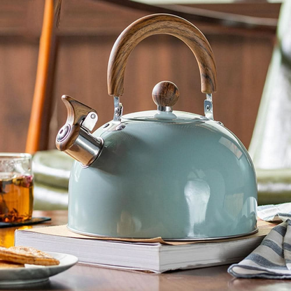 Stainless Steel Tea Kettle, 3L Stovetop Whistling Kitchen Water Boiler