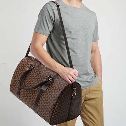 Travel Duffle Bag with Rugged Shoulder Strap and Internal Utility Pocket