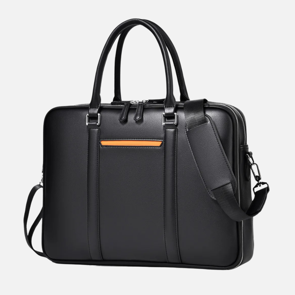 Briefcase Organizer with Laptop Compartment and Crossbody Shoulder Strap