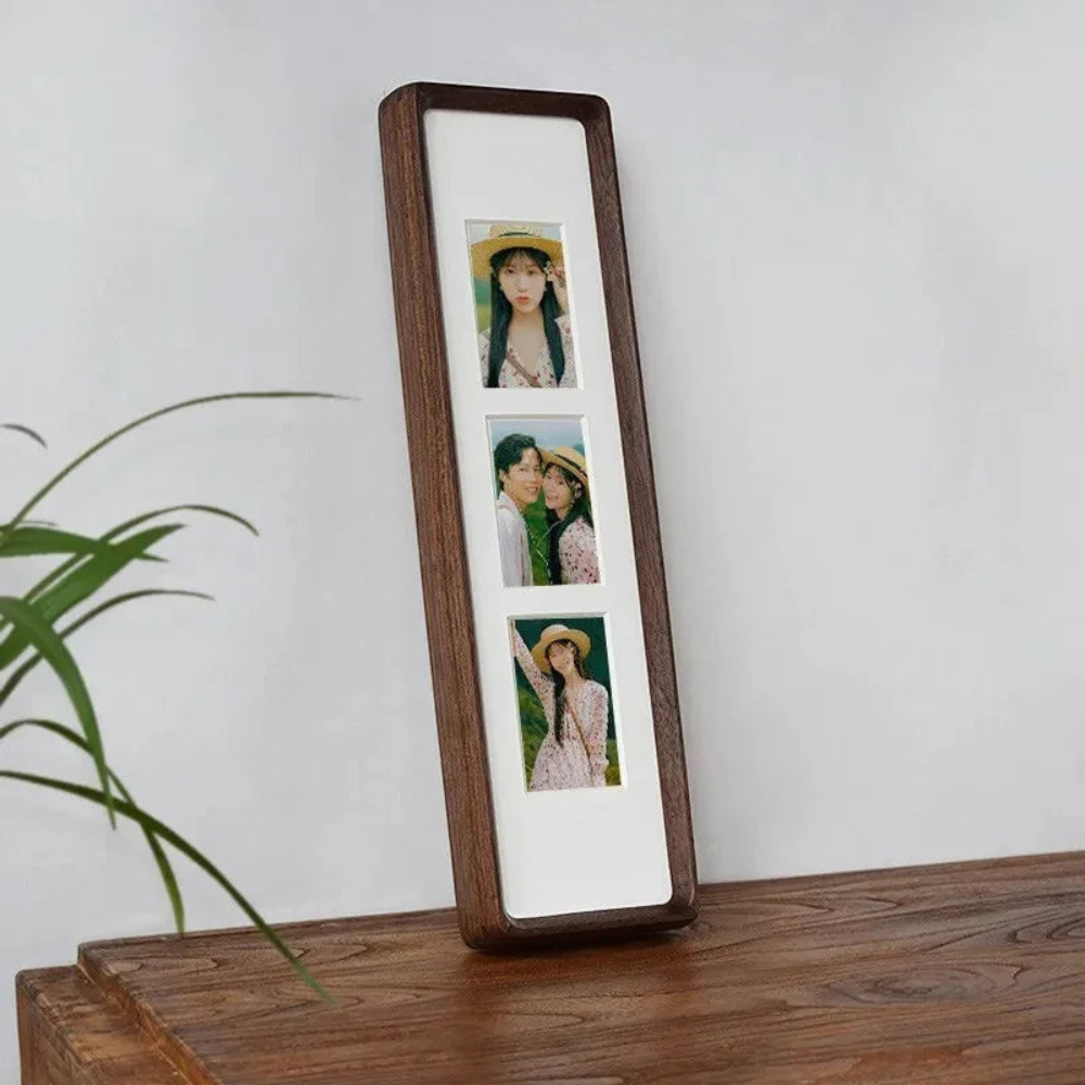 Long Wooden Picture Frame, 3 Or 4 Photo Style