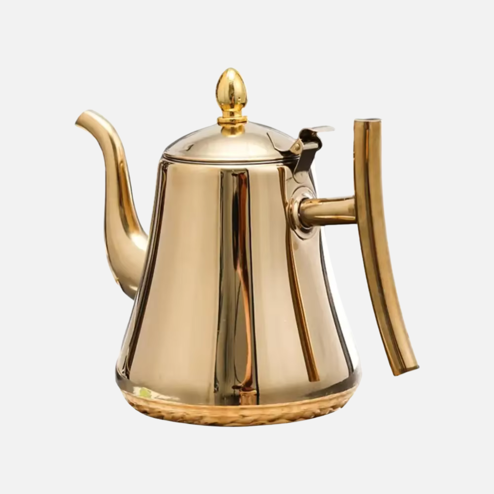 Stainless Steel Teapot With Filter, Induction Tea Kettle Cooker With Stainless Steel Lid