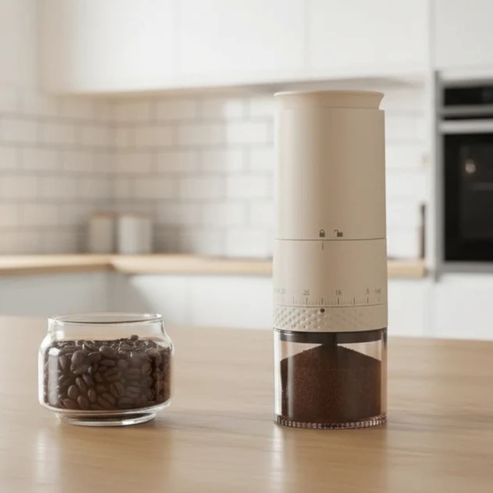 Electric Coffee Grinder with 38 Adjustable Grind Gears and USB-C Charging