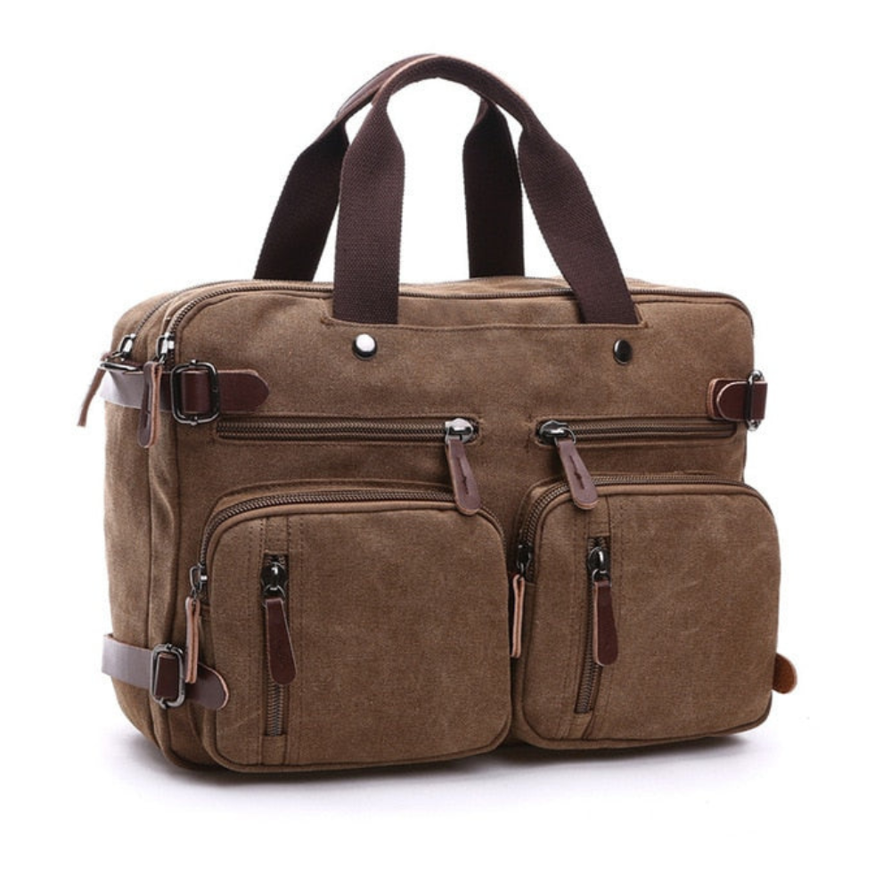 Briefcase for Men 16 Oz Canvas Messenger Bag Laptop Casual Satchel