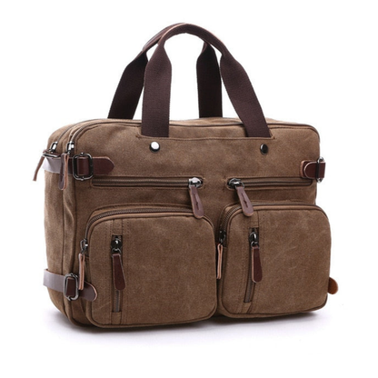 Briefcase for Men 16 Oz Canvas Messenger Bag Laptop Casual Satchel