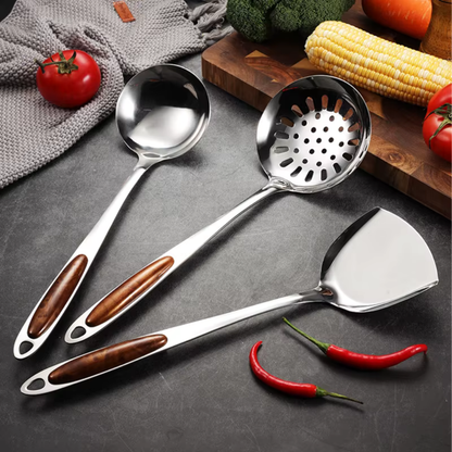 Stainless Steel Kitchen Utensil 7pcs Set, Essential Cooking Tools