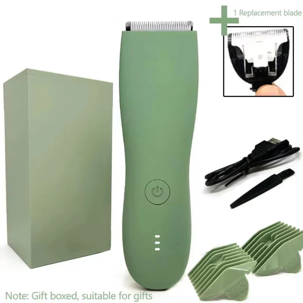 Mens All Body Hair Cutter, Hair Trimmer With 4 Guard Lengths