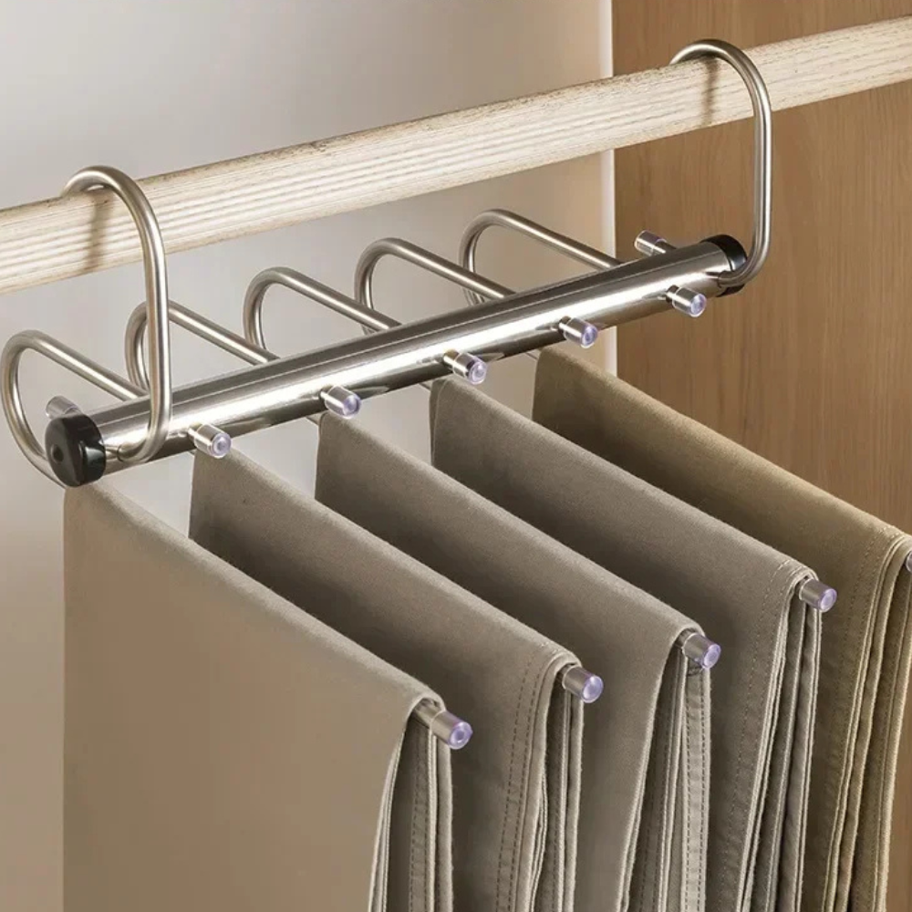 Pants Hanger Closet Organizer Stainless Steel Space Saver