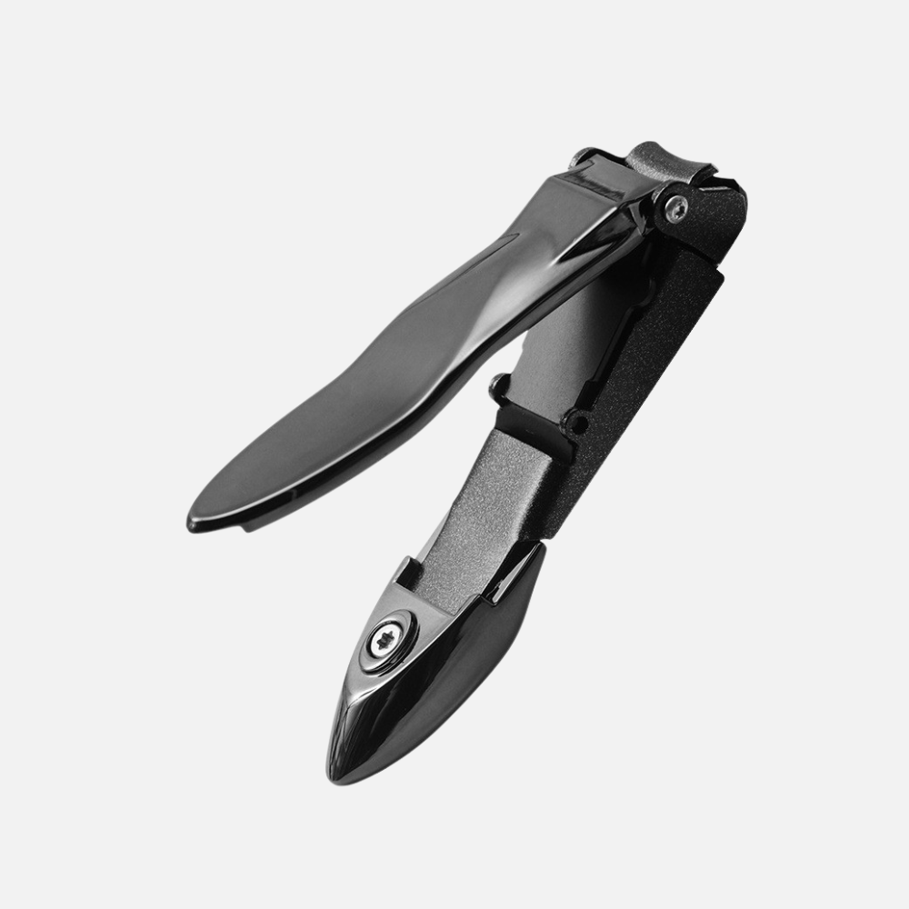 Mens Thick Nail Clippers Anti-splash Wide Jaw Stainless Steel Toenail Cutter Set With File