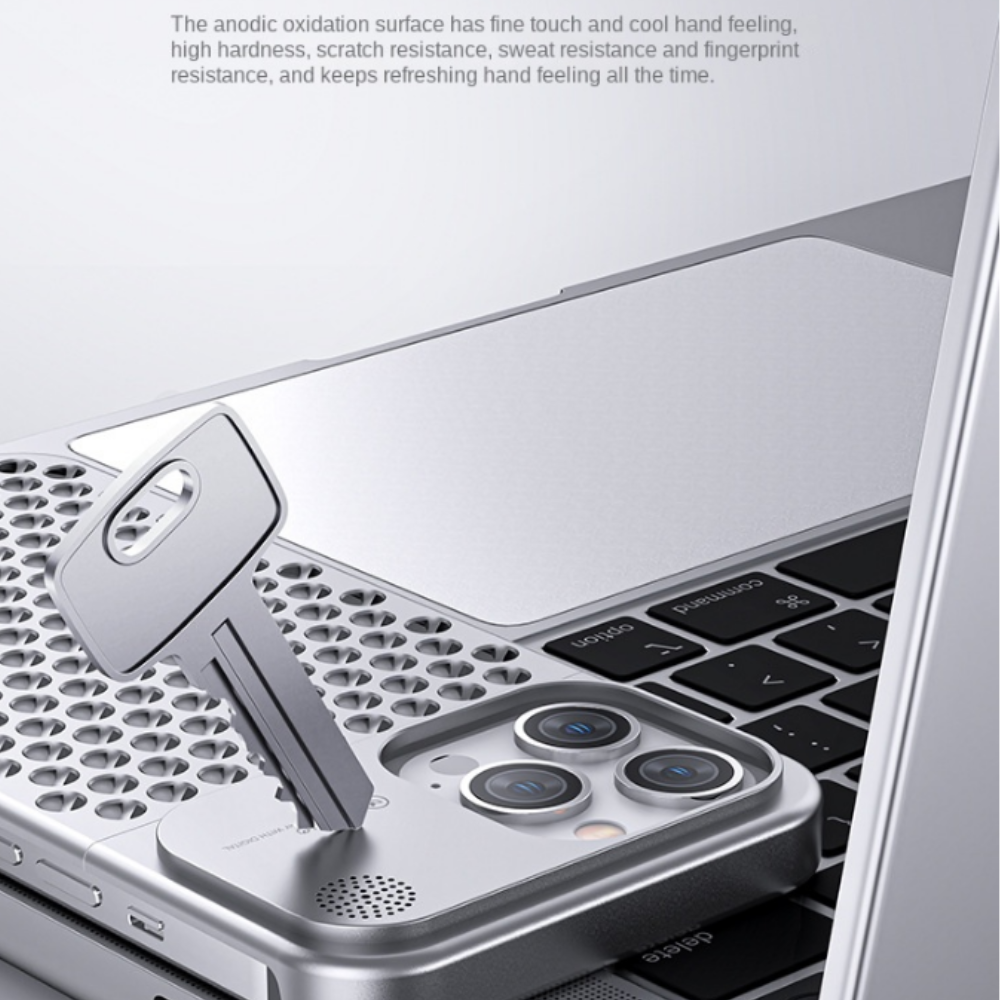 Phone Case Metal Vent Aluminum Alloy for iPhone 13 and 14