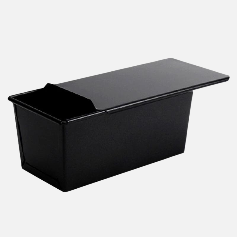 Nonstick Stainless Steel Rectangle Bread Loaf Baking Pan With Slidable Lid