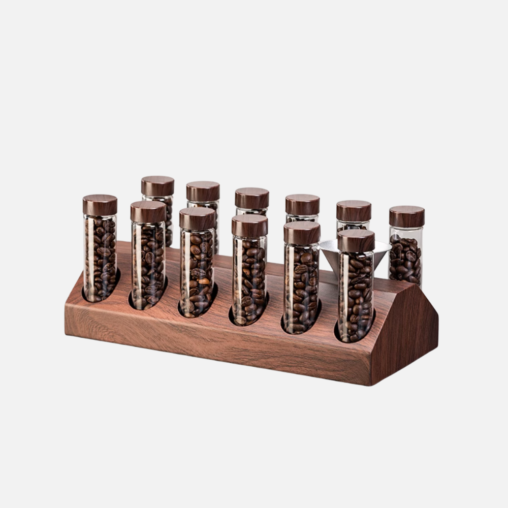 Coffee Bean Storage Test Tube Set - Countertop or Drawer Storage