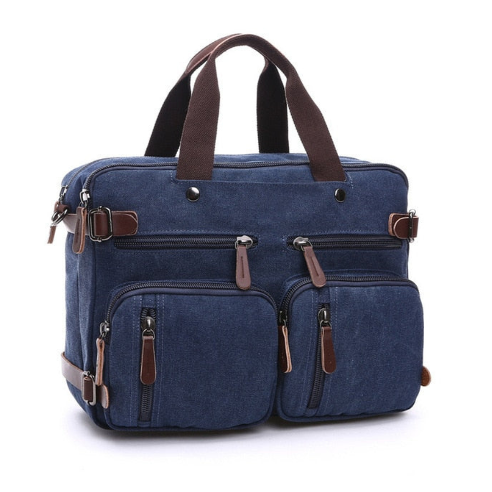 Briefcase for Men 16 Oz Canvas Messenger Bag Laptop Casual Satchel