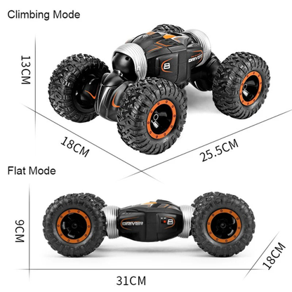 RC Car 4WD Off Road Stunt Crawler with Transformable Bionic Spine