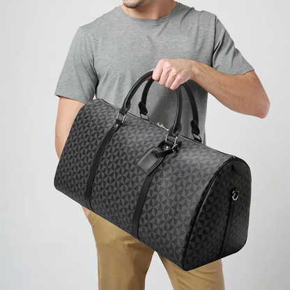 Travel Duffle Bag with Rugged Shoulder Strap and Internal Utility Pocket