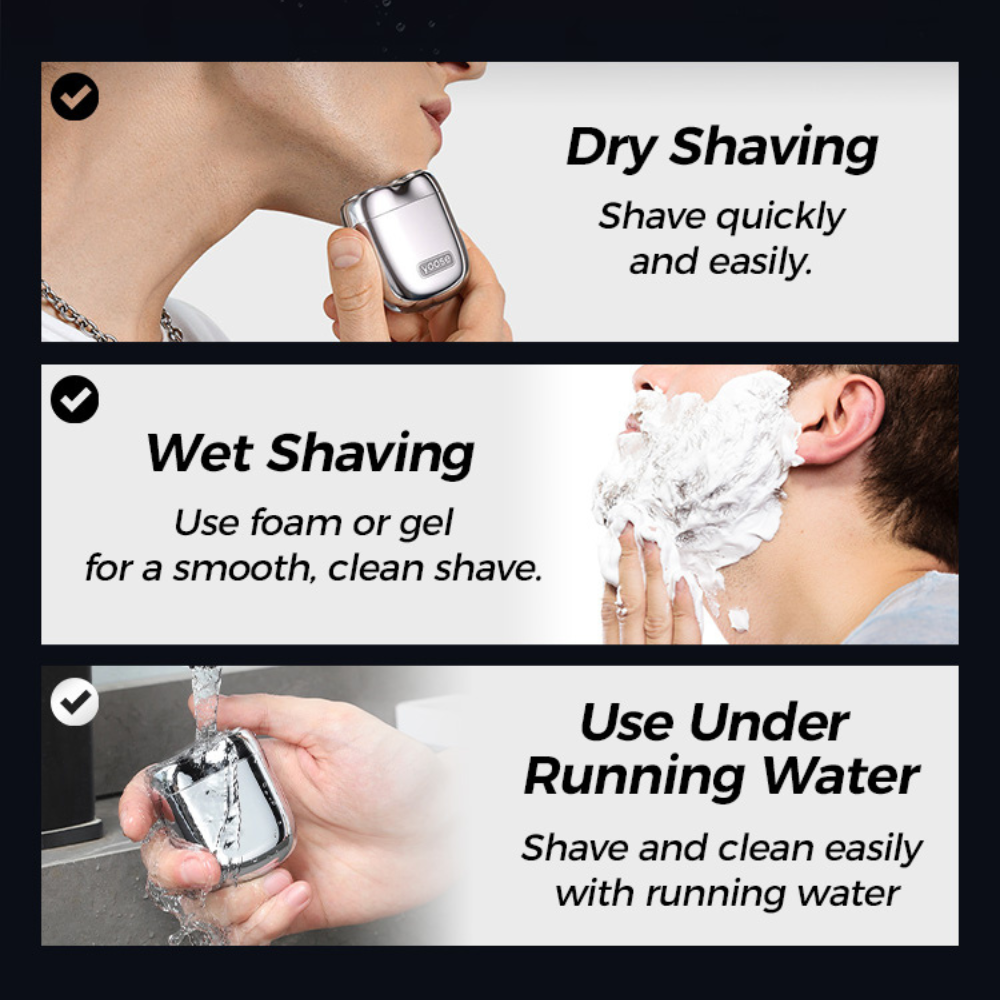 Portable Double Head Electric Shaver - Pocket size