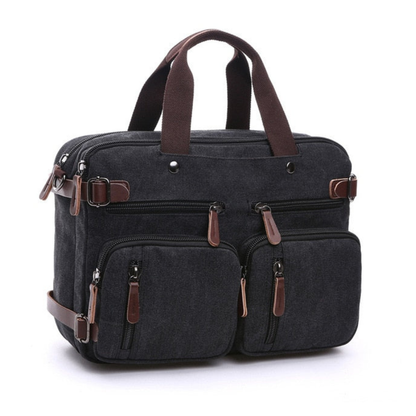 Briefcase for Men 16 Oz Canvas Messenger Bag Laptop Casual Satchel