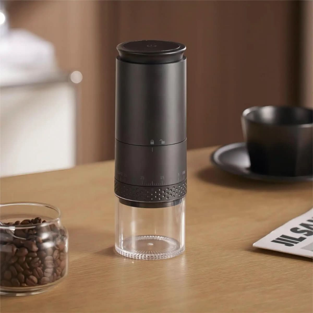Electric Coffee Grinder with 38 Adjustable Grind Gears and USB-C Charging