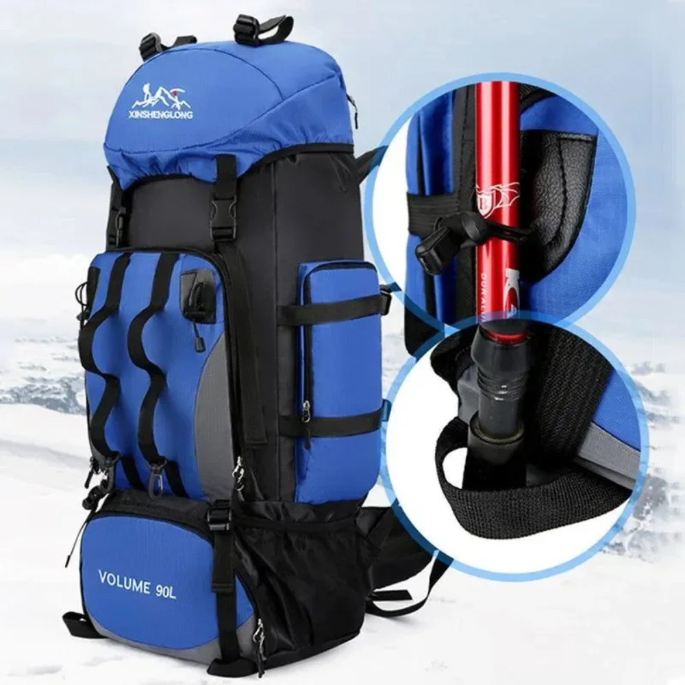 Hiking Backpack 90L Extra Large Rucksack for Multi Day Trekking