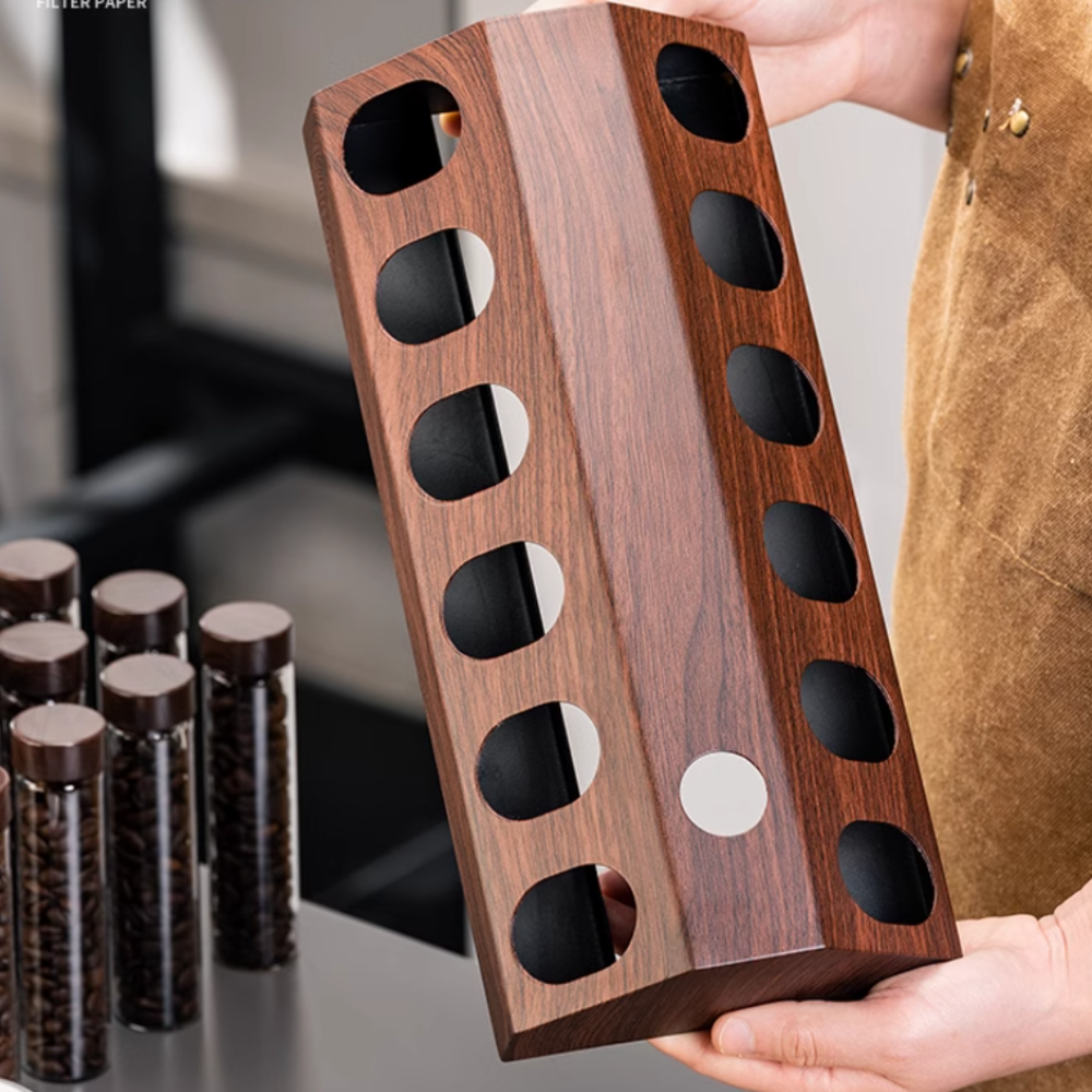 Coffee Bean Storage Test Tube Set - Countertop or Drawer Storage